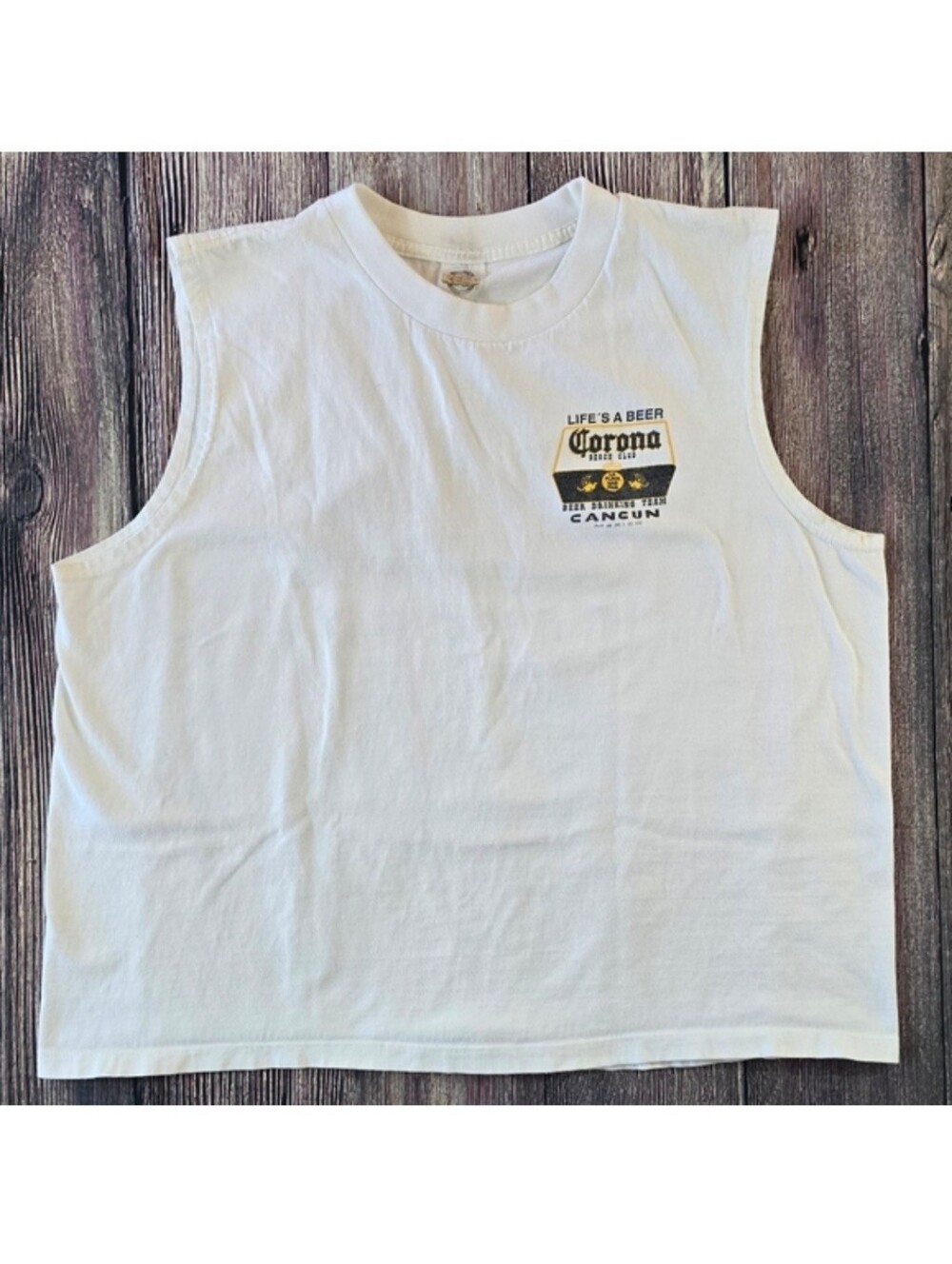 Corona Beer Vintage Cancun Mexico Life's A Beer Tank Top